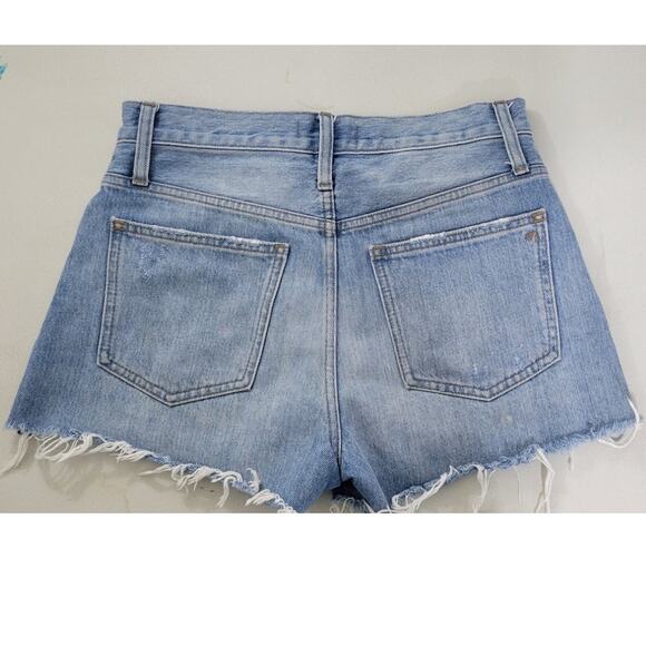 Madewell Shorts Womens Size 25 Relaxed Denim Cutoffs Summer Biker Rock Casual - Picture 4 of 10